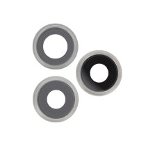 Lentilles Caméra Arrière avec Contour iPhone 12 Pro Max (Argent)