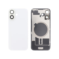 Vitre Arrière Complète Blanche iPhone 16 (Avec MagSafe) (Sans Logo)