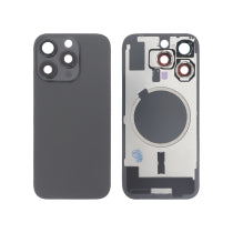Vitre Arrière Complète Titane Noire  iPhone 16 Pro (Avec MagSafe) (Sans Logo)