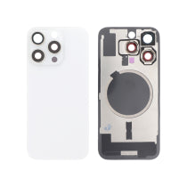 Vitre Arrière Complète Titane Blanche iPhone 16 Pro (Avec MagSafe) (Sans Logo)
