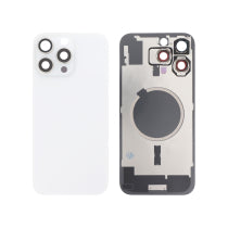Vitre Arrière Complète Blanche Titane iPhone 16 Pro Max (Avec MagSafe) (Sans Logo)
