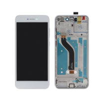 Ecran Complet Blanc Huawei P8 Lite 2017/Honor 8 Lite (Avec Châssis)