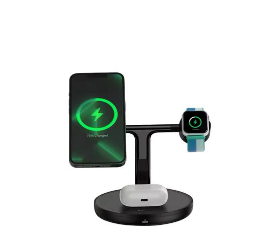 Baseus 3 en 1 Chargeur Magnétique 120w pour Iphone et Apple Watch