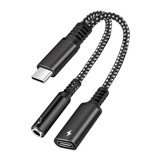 Adaptateur NNBILI 2-en-1 USB-C vers Jack 3.5mm